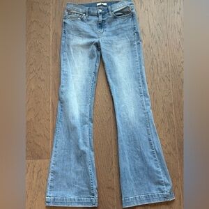 7 For All Mankind Dojo Light Blue Flare Jeans